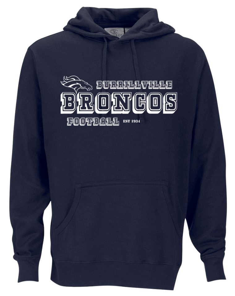 BURRILLVILLE BRONCOS UNISEX HOODIE