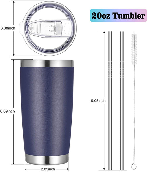 Laser etched Broncos 20oz stainless tumbler