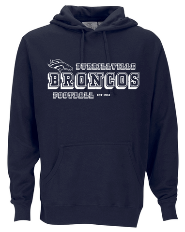 BURRILLVILLE BRONCOS UNISEX HOODIE