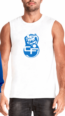 Capital Fitness White Muscle Tee